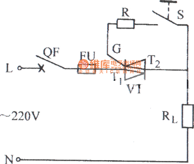 双向晶闸管单相控制电路图