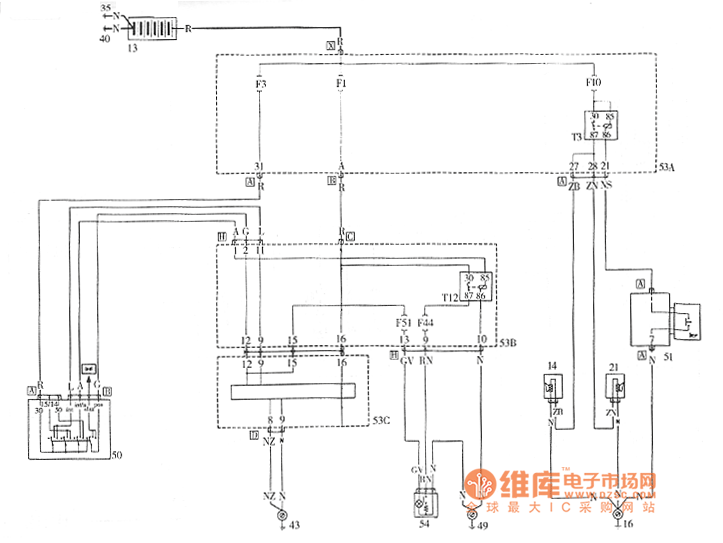 派力奥喇叭－点烟器电路图