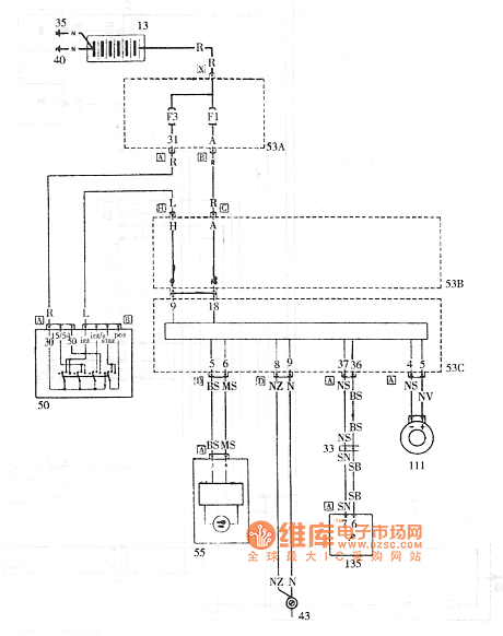 派力奥Fiat代码系统电路图