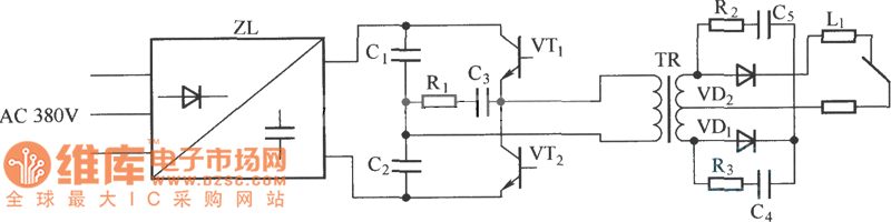 ZX7—315型弧焊电源工作原理电路图