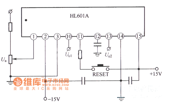 HL610A的典型应用接线电路图