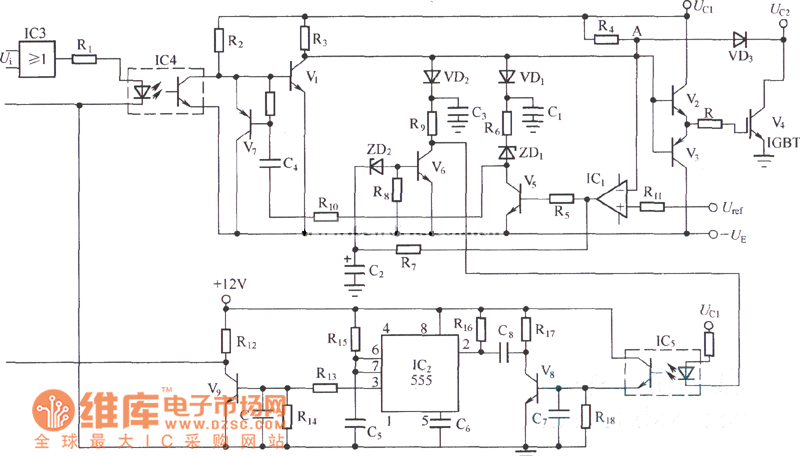 综合短路保护电路图