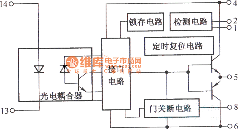 M57962AL的内部结构方框电路图