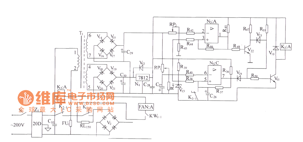 DZW75-48/50(50II)交流过压、欠压保护电路图