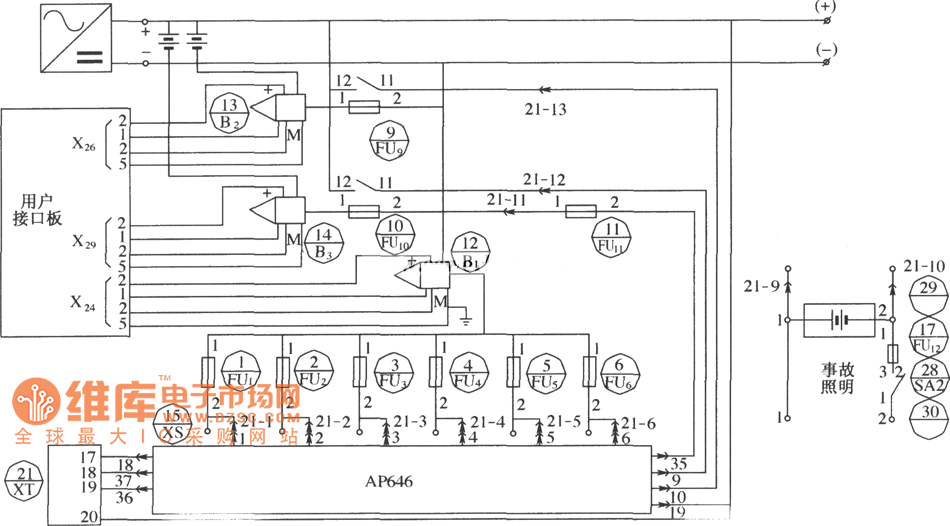DUM23-48／300Ⅱ直流配电单元电原理电路图