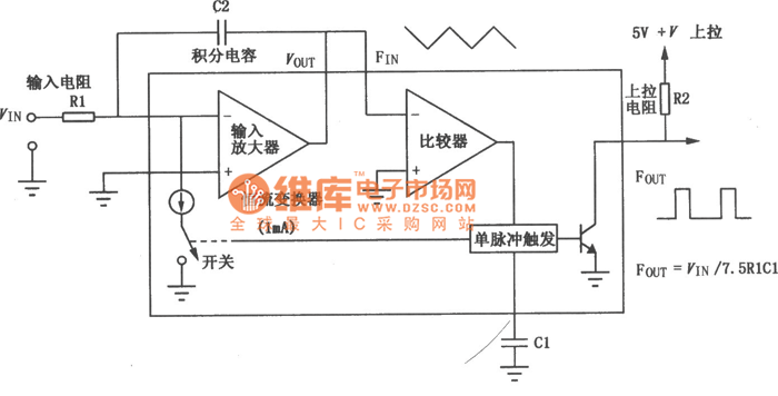 VFC32电压／频率、频率／电压转换器电路图 