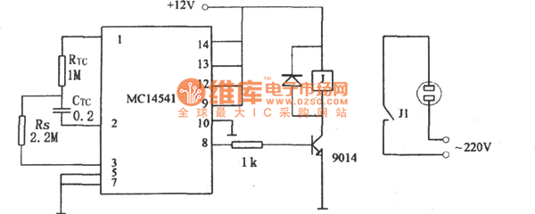 由MC14541构成的简单定时器电路