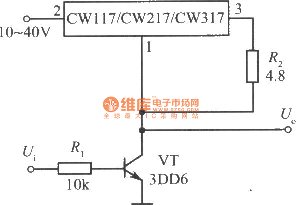 CW117／CW217／CW317构成的高增益放大器电路图