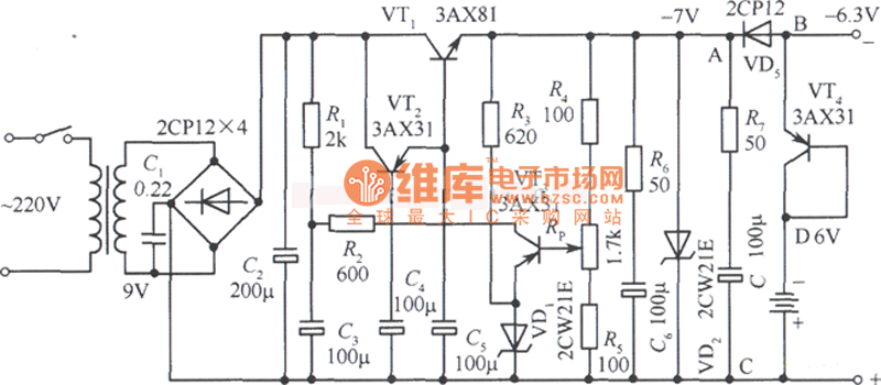 稳压电源电路图