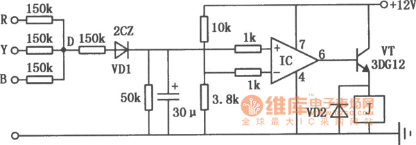 三相电机缺相运行保护电路