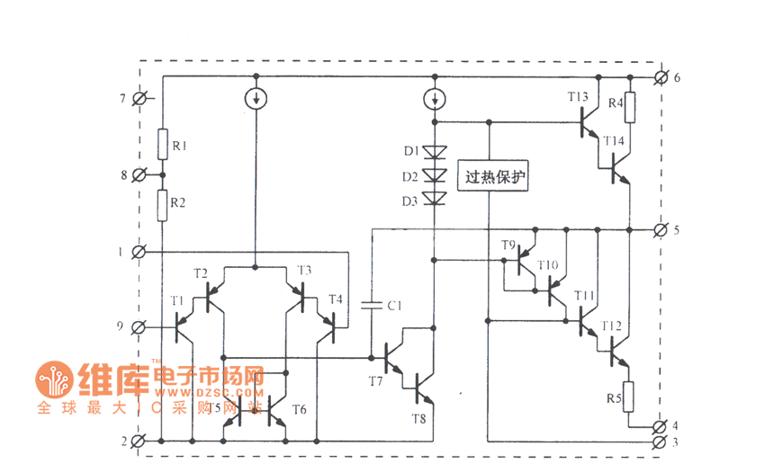 TDAl520B集成电路功放电路图