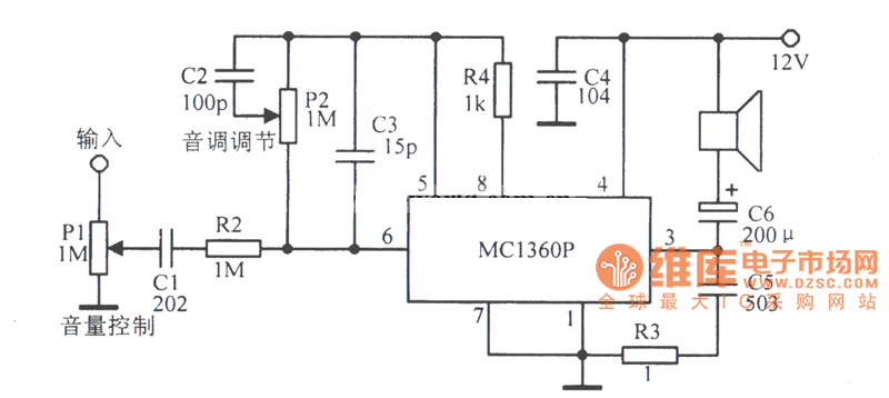 MCl306P音频功放电路图