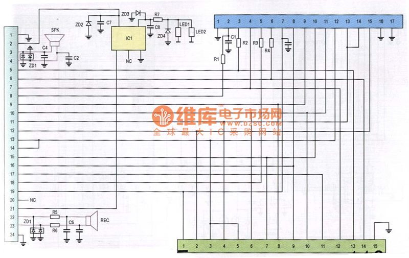 海信628型手机排线电路原理图