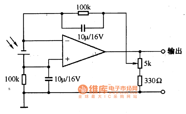 2CR系列硅蓝光电池典型应用电路图