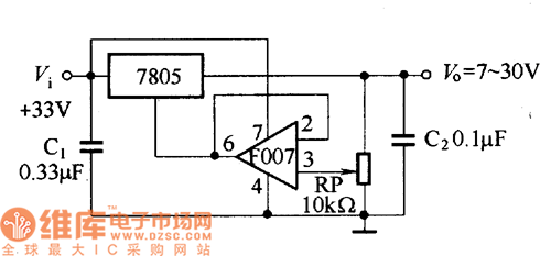 三端固定集成稳压器电路图