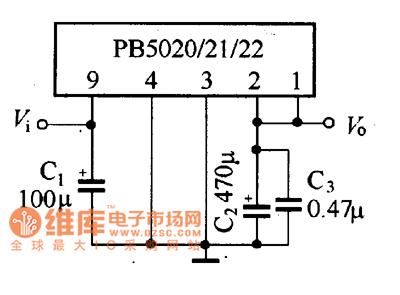 PB5020/21/22应用典型电路图