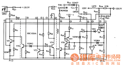 HIC1026A集成电路的内电路原理图