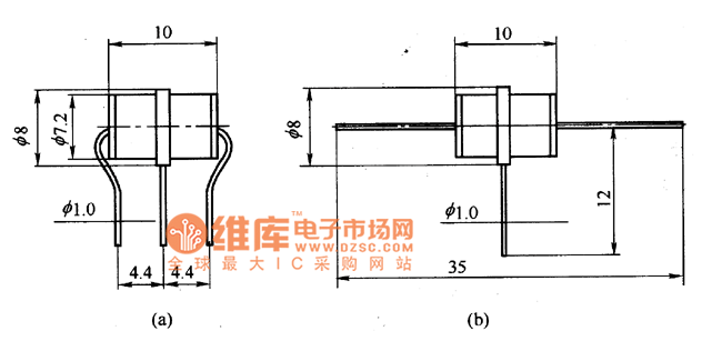 三极气体放电管外形电路图