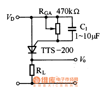 TTS-200列温控晶体闸管基本应用电路图