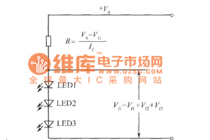 多只LED的驱动电路图