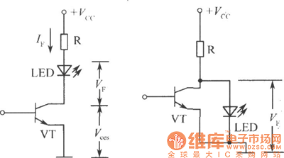 利用三极管的直流LED驱动电路图