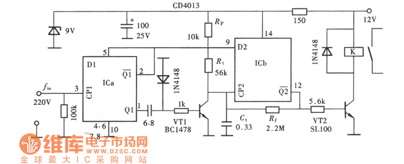 Tc4013bp схема включения