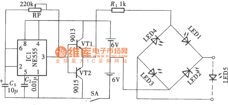 桥式整流演示电路图