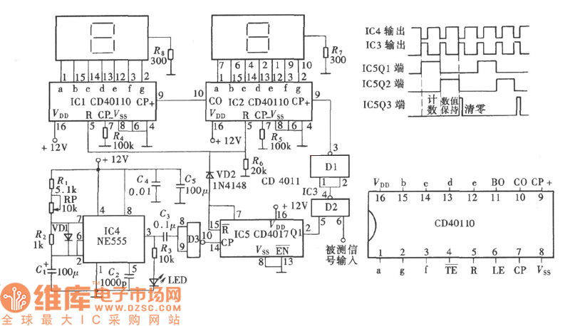 数字式频率计电路图