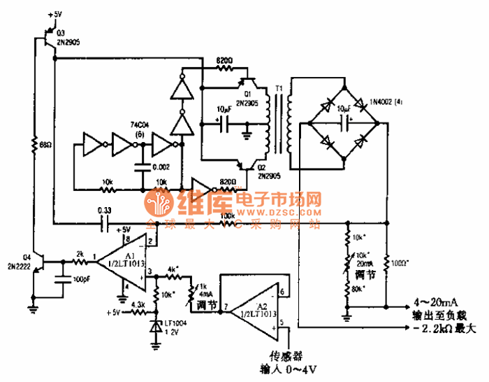 电流电路变送器电路图