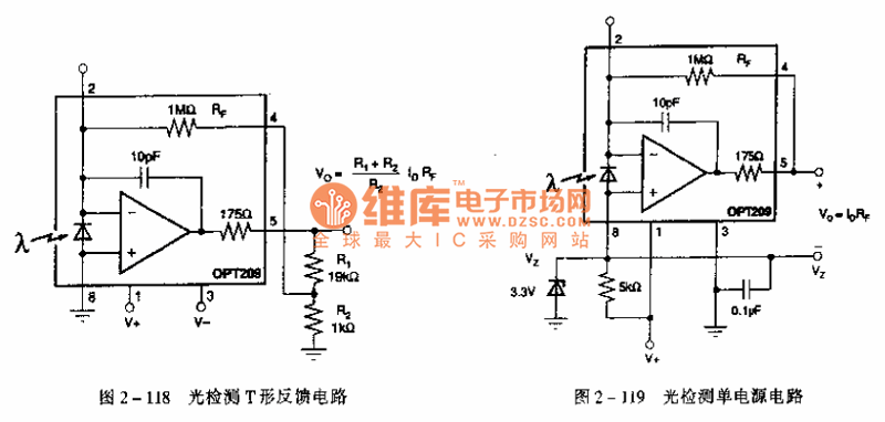 光检测单电源电路图