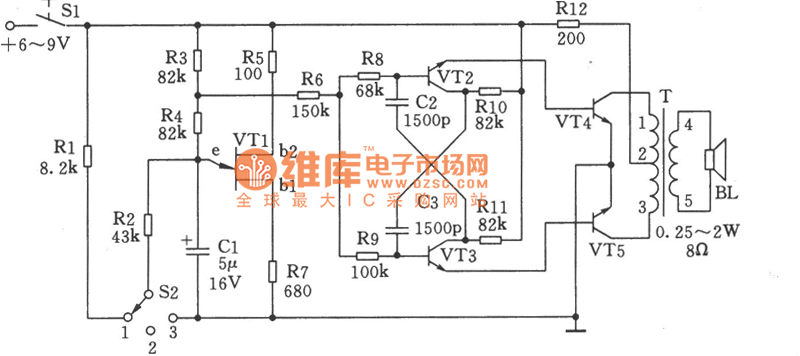 变节奏的信号产生电路图