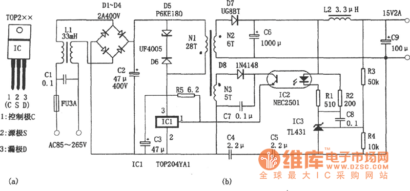 开关电源电路图