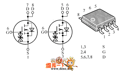 HAT2027R内部电路图