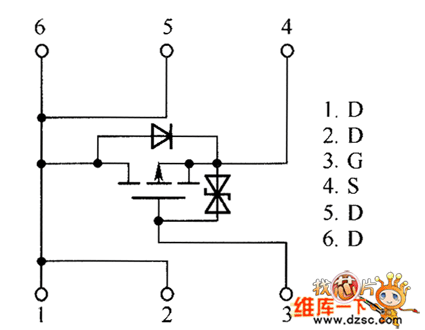 RSL020P03、RSQ025P03、RSQ030P03、RSQ035P03内部电路图