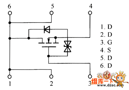 场效应晶体管RTL035N03、RTQ020N03、RTQ035N03内部电路图