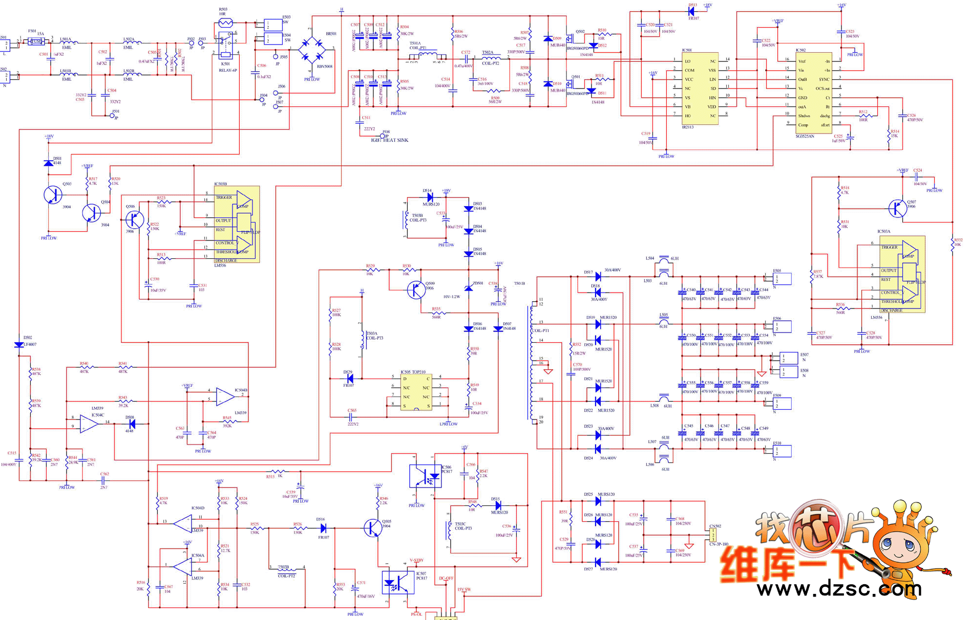 一款开关稳压电源电路图