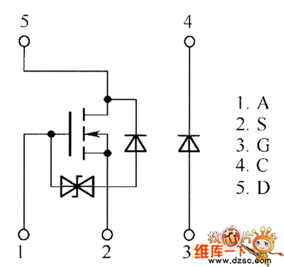 QS5U16、QS5U17内部电路图 