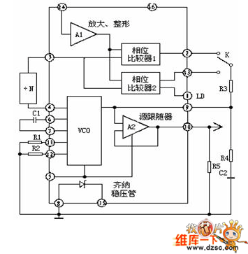 过零比较和相位比较电路原理图