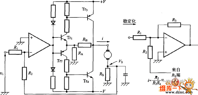 晶体管电流控制电路图