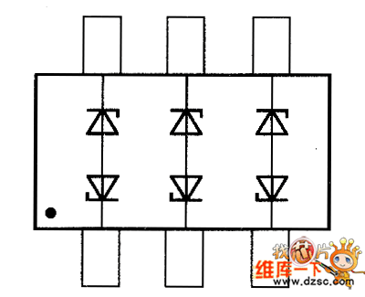晶体二极管TBZ363C20V8、TBZ363C5VV、TBZ363C6V4、TBZ363C7V0内部电路图