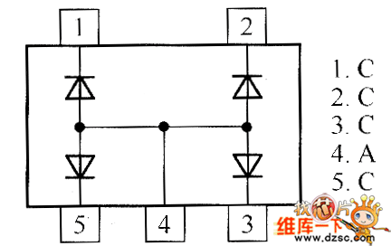 晶体二极管HM5.6FA内部电路图