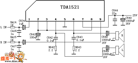 tda1521应用电路图