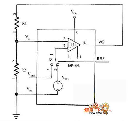 电压调整器和对比度控制电路图