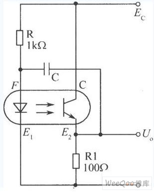 光电耦合器组成的多谐振荡器电路图