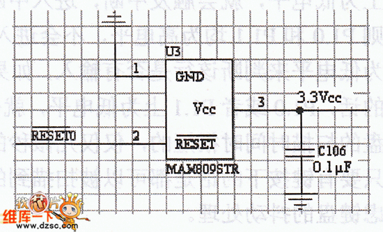 MAX809复位电路图