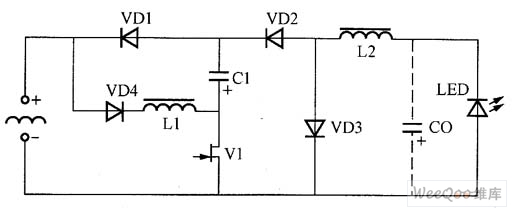 一个简单的无变压器转换电路图