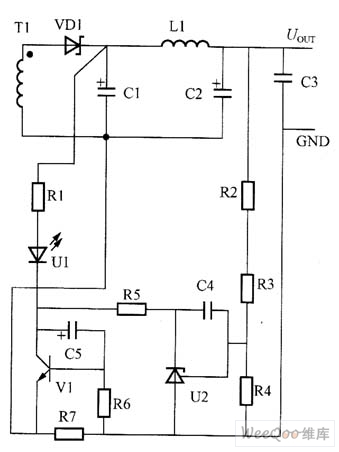 用NPN管与电压调整器实现恒压、恒流控制电路图