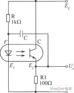 电耦合器组成的最简单的多谐振荡器电路图