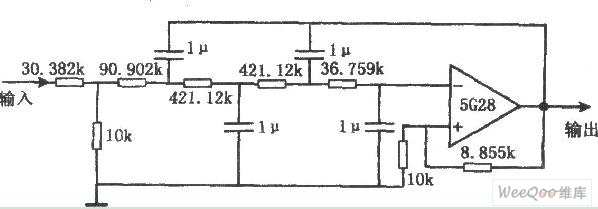 甚低频有源滤波器电路图