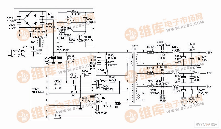 基于SONY F29电源电路图